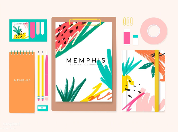 Le Design Memphis | Les tendances de 2019 en matière de papeterie